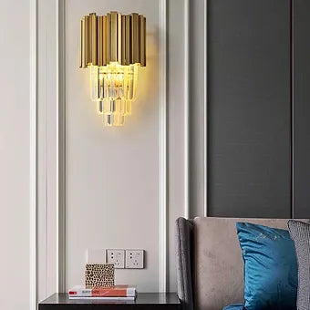 Gold Crystal Wall Sconces