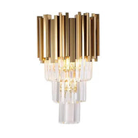 Gold Crystal Wall Sconces