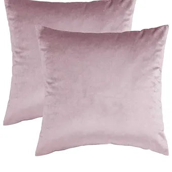 BLUSH VELVET PILLOW 22X22